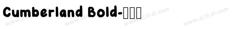 Cumberland Bold字体转换